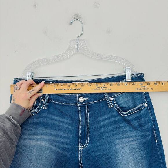 Daytrip Capri High Rise Blue Jeans Women’s Size 38 - Picture 2 of 9